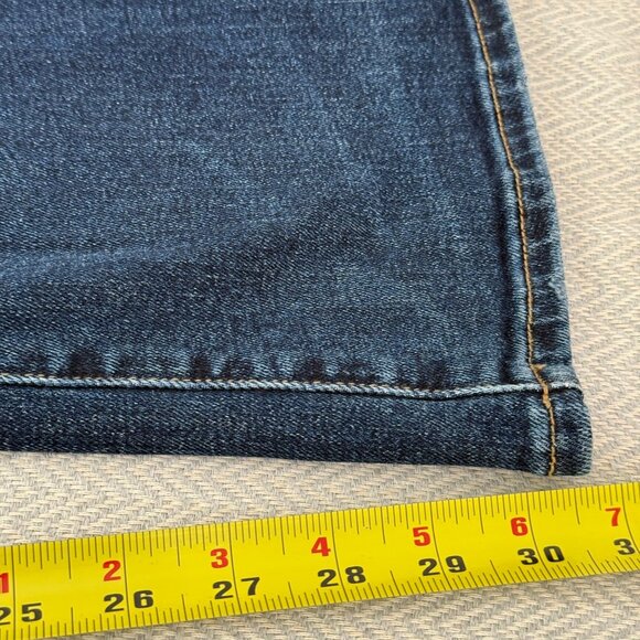 American Eagle Skinny‎ Kick Jeans Womens 20 Long Blue Mid Rise Boho Distressed - Picture 12 of 14